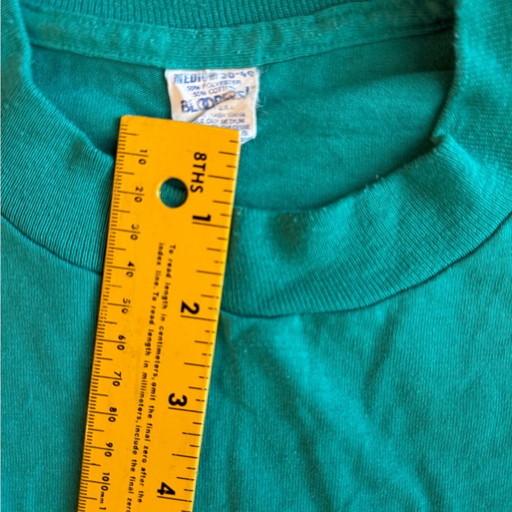 Vintage 80's Las Vegas T Shirt Adult Medium Green Single Stitch Tourist Casino - Picture 3 of 5